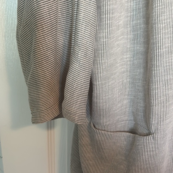 Donni Anthropologie NWT women’s gray striped open cardigan sweater size OSFA - Picture 5 of 9